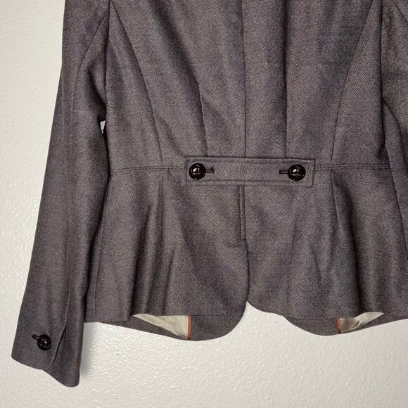 Banana Republic Brown Blazer single breasted button front women's 6 w/pockets - Picture 13 of 16